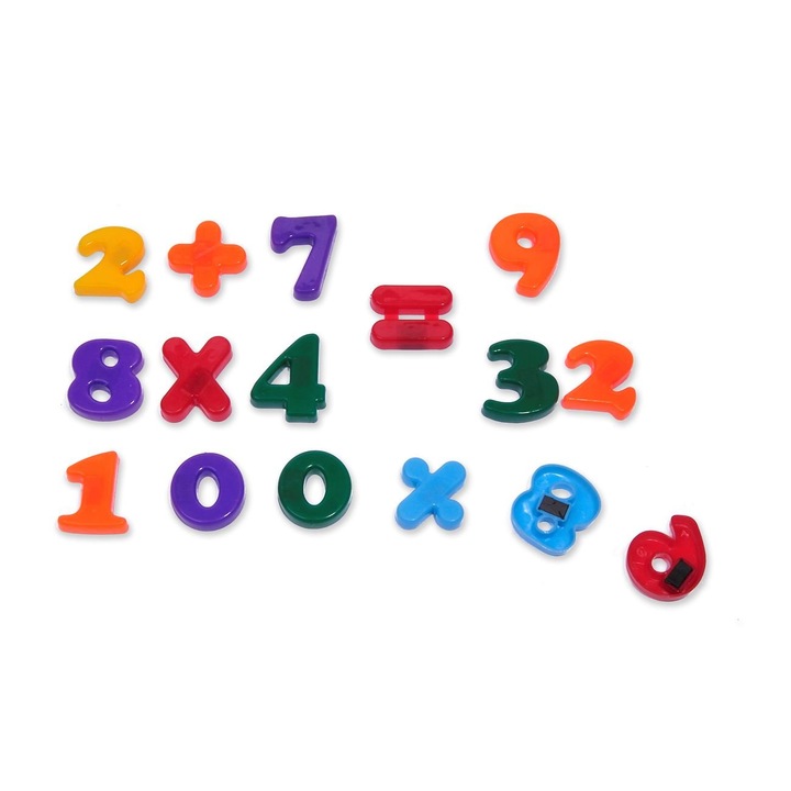 Set de cifre magnetice, 36 buc, multicolor, 4 ani