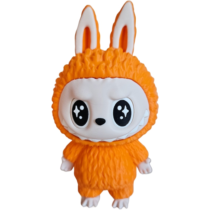 3D фигурка ЛаБУБУ, IMALDI PRO, оранжева, изработена от екологичен PLA, 13x6x12.9 см