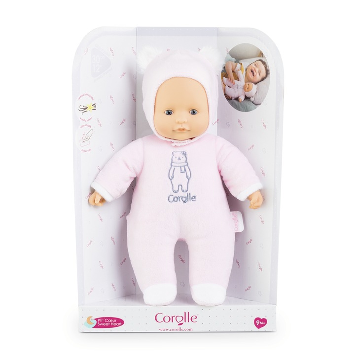 Кукла - Бебешко сладко сърце розово - Corolle - Simba