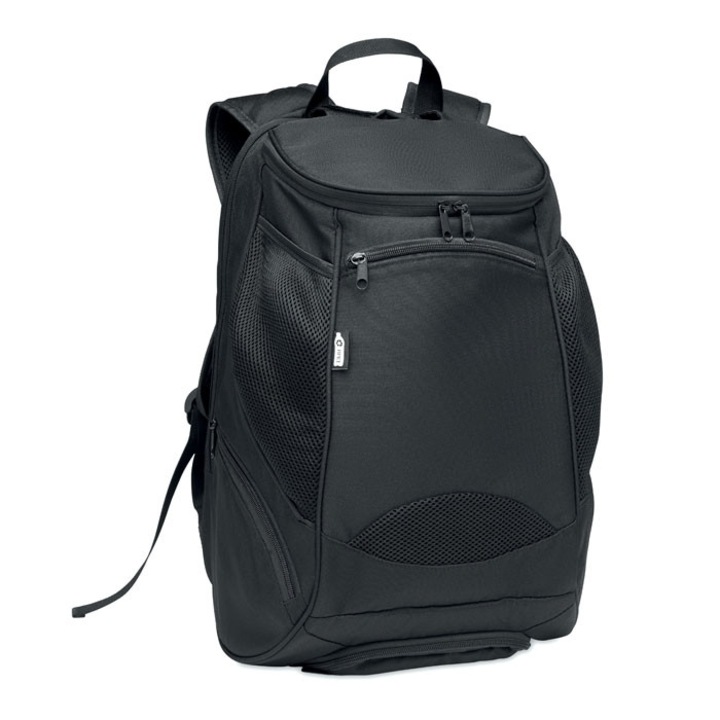 Rucsac sport, unisex, barbati, dama, sala cu compartiment incaltaminte Paruniv, 30 X 25 X 44 CM, Negru inchis
