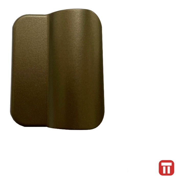 Maner usa balcon tip scoica, Roto, tragator din Aluminiu, pentru usi PVC termopan, culoare Bronz