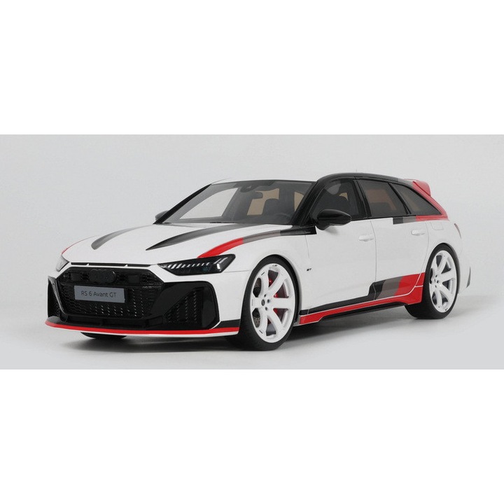 Модел на Audi RS6 GT, Arkona white, 2024, GT512, 1:18, GT Spirit