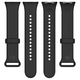 Спортна каишка за Xiaomi Mi Band 8 Pro / Band 9 Pro / RedMi Watch 4, регулируема с копче, силиконова, черна