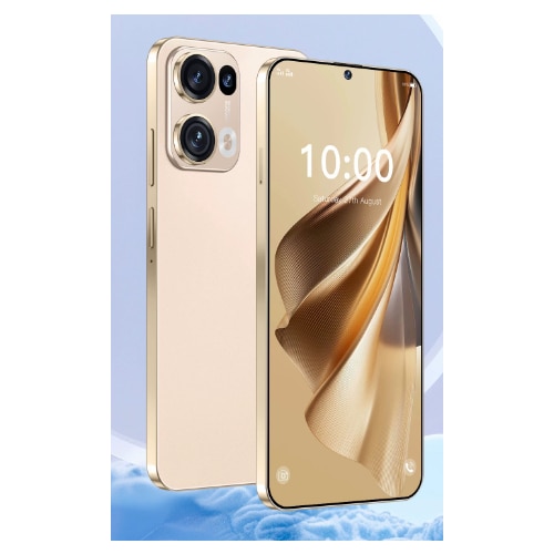 Telefon, 16 GB, ecran de 6.5 inch, pixeli ultra-inalti, camera frontala pentru frumusete, recunoastere faciala，Aur, nobil