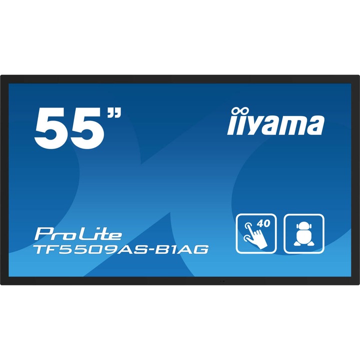Monitor Iiyama TF5539AS-B1AG/40 Points 3840X2160 8Ms 24/7 500 Negru
