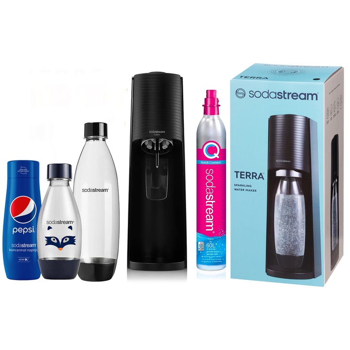 SODASTREAM TERRA SATURATOR aparat pentru gazarea apei zettaw pentru familie MAX