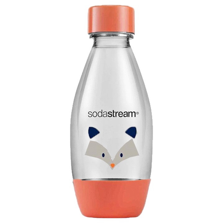 SodaStream 0,5L palack, Kis Hősök, narancssárga, ergonomikus kialakítás, mosogatógépben mosható