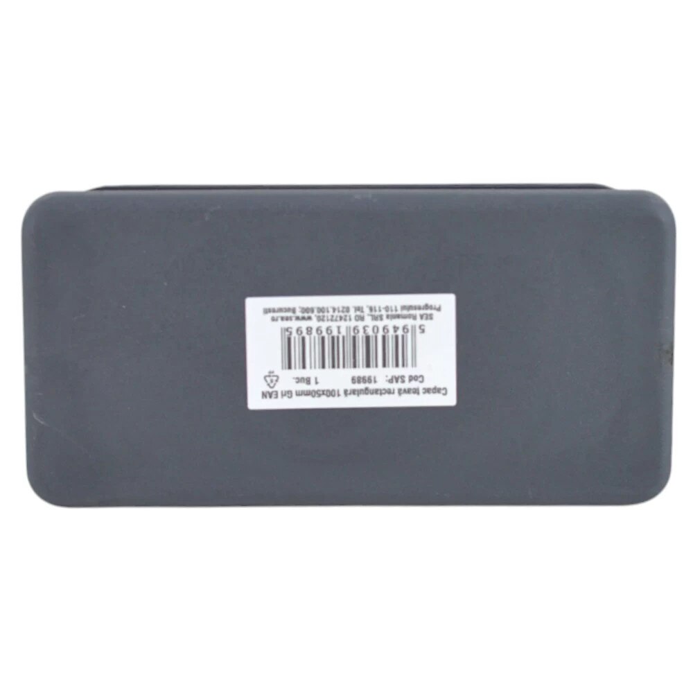 Capac plastic, teava rectangulara, 100x50 mm, Gri, 1 buc, Easy Fix ...