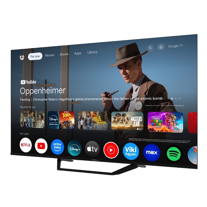 Televizor LED Tesla 139 cm 55" 55E655BUS, Ultra HD 4K, Smart TV, WiFi, CI+