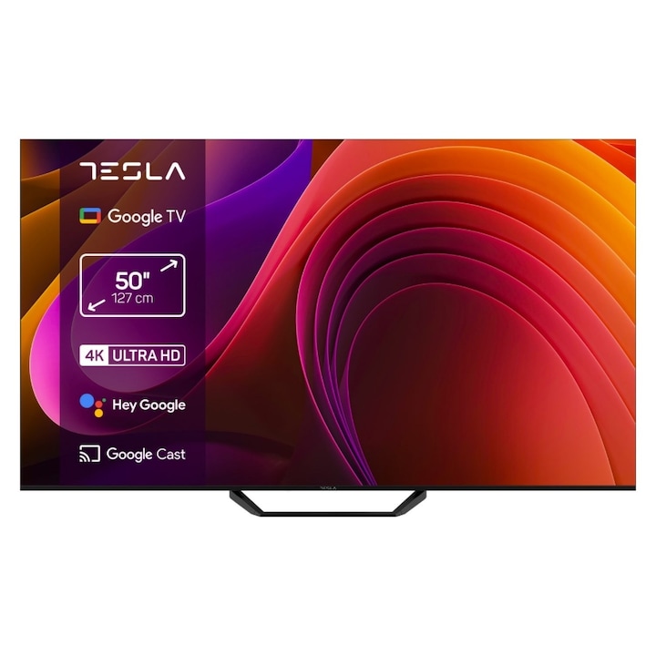 Televizor LED Tesla 127 cm 50" 50E655BUS, Ultra HD 4K, Smart TV, WiFi, CI+