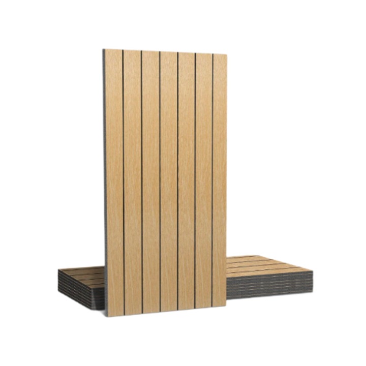 Set 5 placi de tapet autoadeziv imitatie RIFLAJ 30x60 cm lemn natural