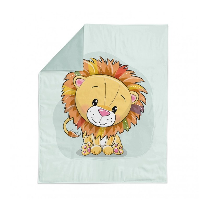 Material textil, Panou de bumbac 75x100 cm Menta leului, bumbac 100%