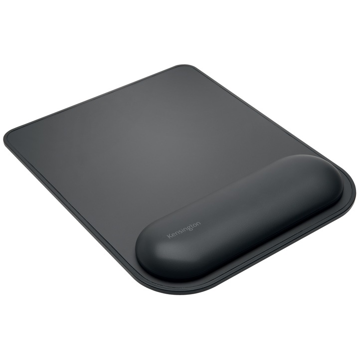 Mouse Pad Kensington ErgoSoft, cu suport ergonomic pentru incheietura mainii, negru
