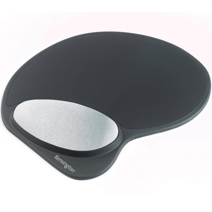 Mouse Pad Kensington Memory Gel, cu suport ergonomic pentru incheietura mainii, negru