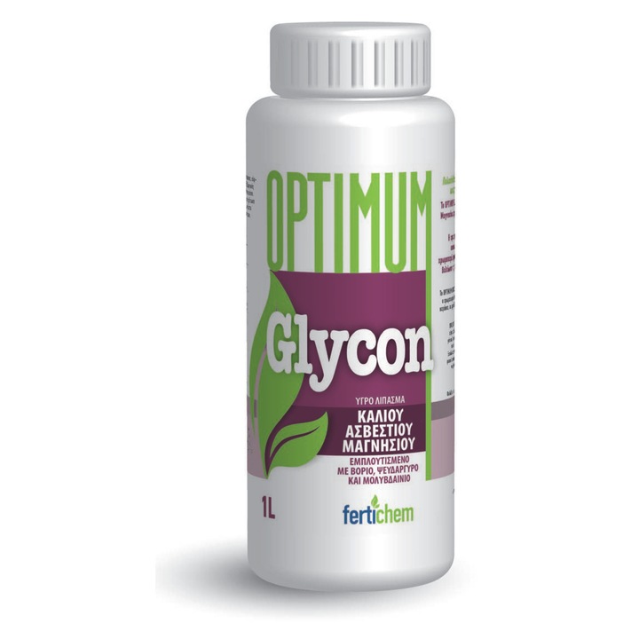 Ingrasamant Lichid Optimum Glycon ( K20 / Mg0 / Ca0 / B / Zn / Mo ) + materie organica 25% 1L