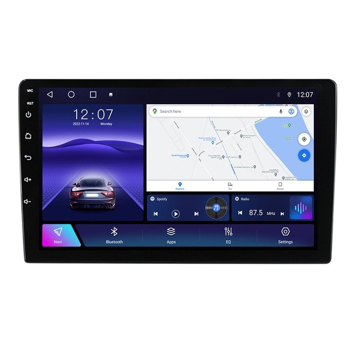 Navigatie Avansata VW Transporter T5 (2003-2015) cu Android, CarPlay Wireless, Octa-Core, 6GB RAM, Ecran QLED 9" Touchscreen, SIM 4G, DSP