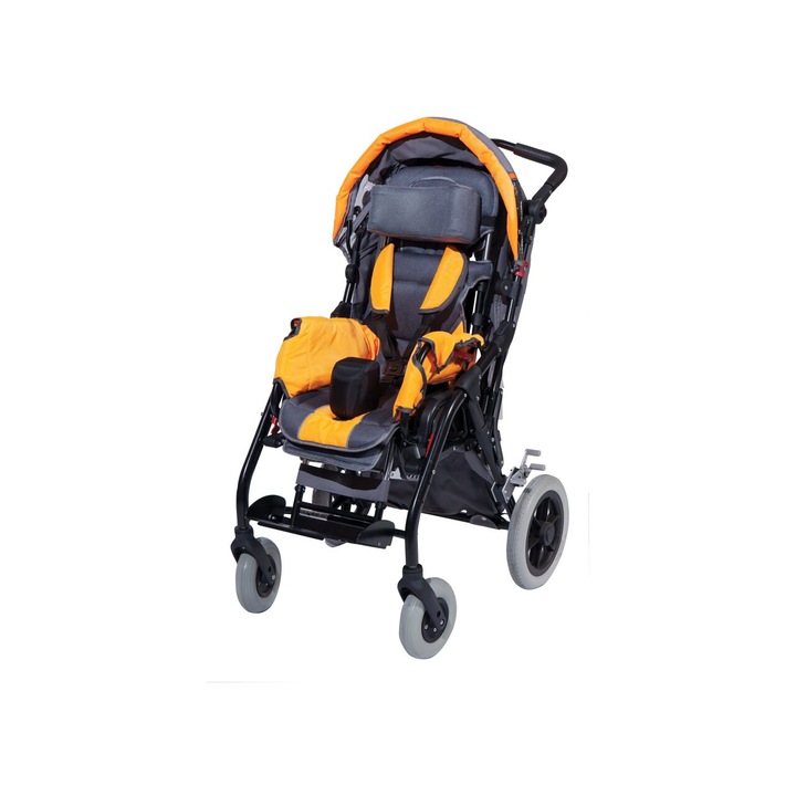 Carucior ortopedic pentru copii cu paralizie cerebrala, sammy, max. 60 kg, 811312 portocaliu