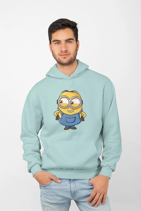 Hanorac unisex D&B EB00012 Minions Verde Menta - Marimea 2XL