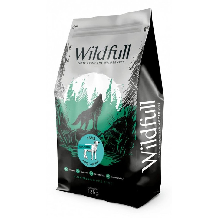 Hrana uscata ultra-premium, Wildfull Adult Mediu-Maxi, Miel, 12 kg