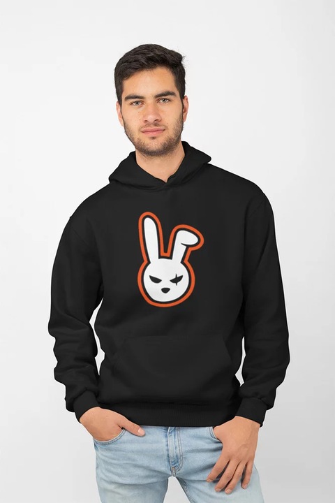 Hanorac unisex D&B EB00018 Bunny Black - Marimea S