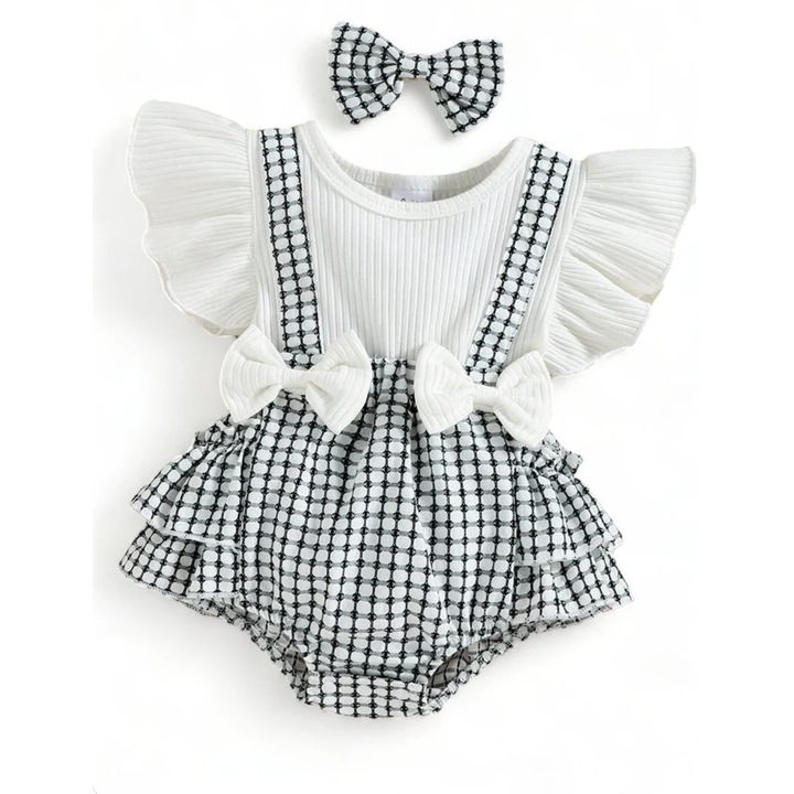 Compleu bebe fata cu bentita ALICE