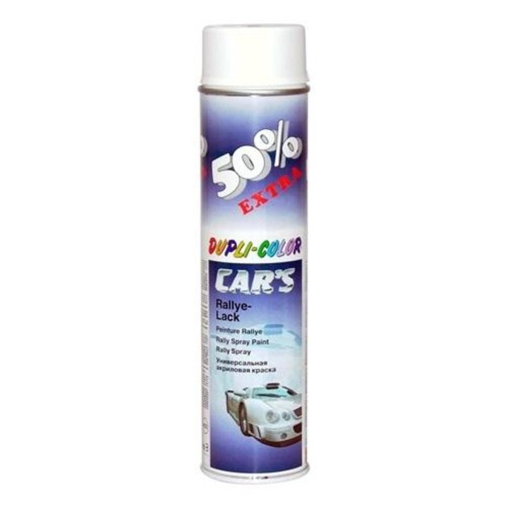 Spray de vopsea auto alb mat DUPLI-COLOR 313204, 600 ml