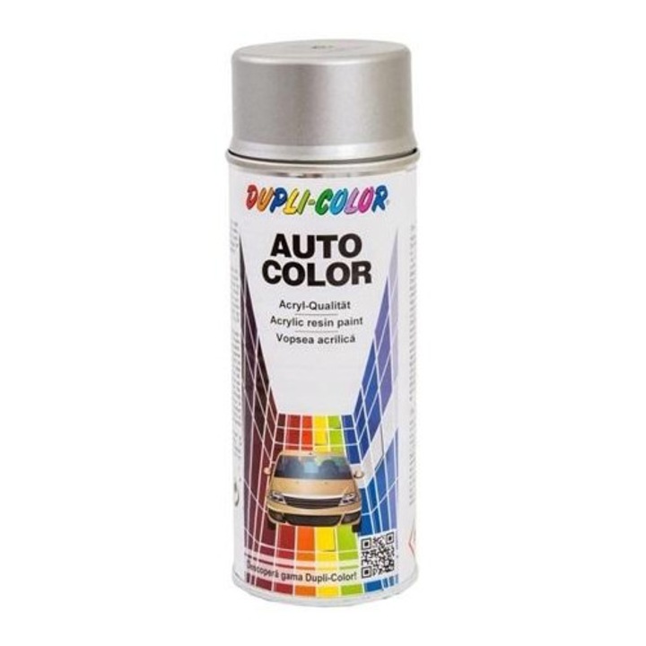 DUPLI-COLOR 350137 autófényező spray, gyémánt ezüst metál, 350 ml