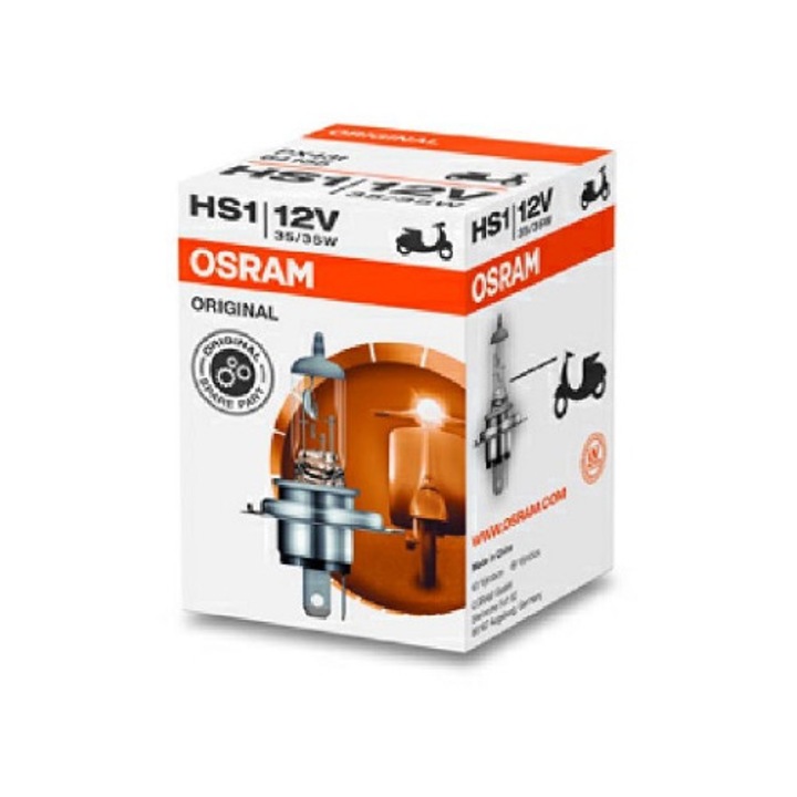 Bec OSRAM moto far principal 12 V, HS1 35/35 W, original, 64185