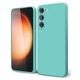 Husa Joyshell pentru Samsung Galaxy A55, SIlicon Catifelat Cu Interior Microfibra, Protectie la Camere, Verde menta