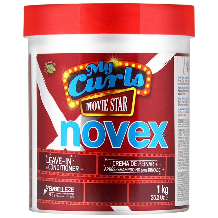 Crema de pieptanare bucle, Movie Star, Novex, 1000 g