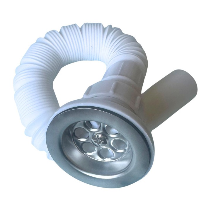 Разширяема връзка за сифон на мивка, тръба 32 мм, стандартен вентил 1.1/4"