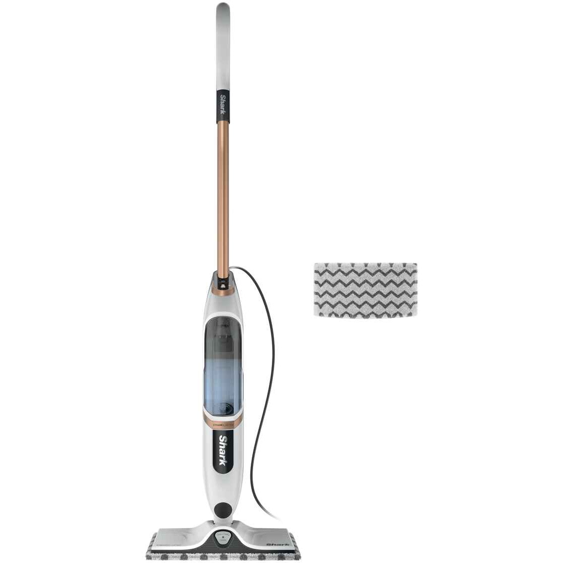 Mop electric cu abur Shark SteamSpot S2001EU, 1200W, tehnologie Jet Steam Blaster, elimina bacterii fara chimicale, lavete reutilizabile, rezervor de apa detasabil 0.5l, 3 moduri d