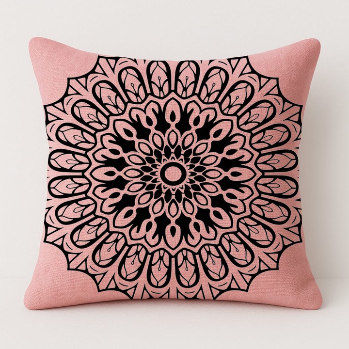 Rózsaszín párnahuzat szett 50x50cm, pamut, közepesen kemény