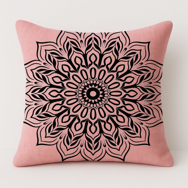 Set perna și față de perna, roz, 50x50cm