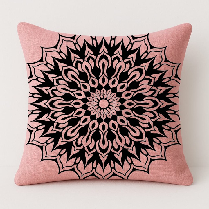 Párnahuzattal ellátott párnahuzat, rózsaszín, 50x50cm