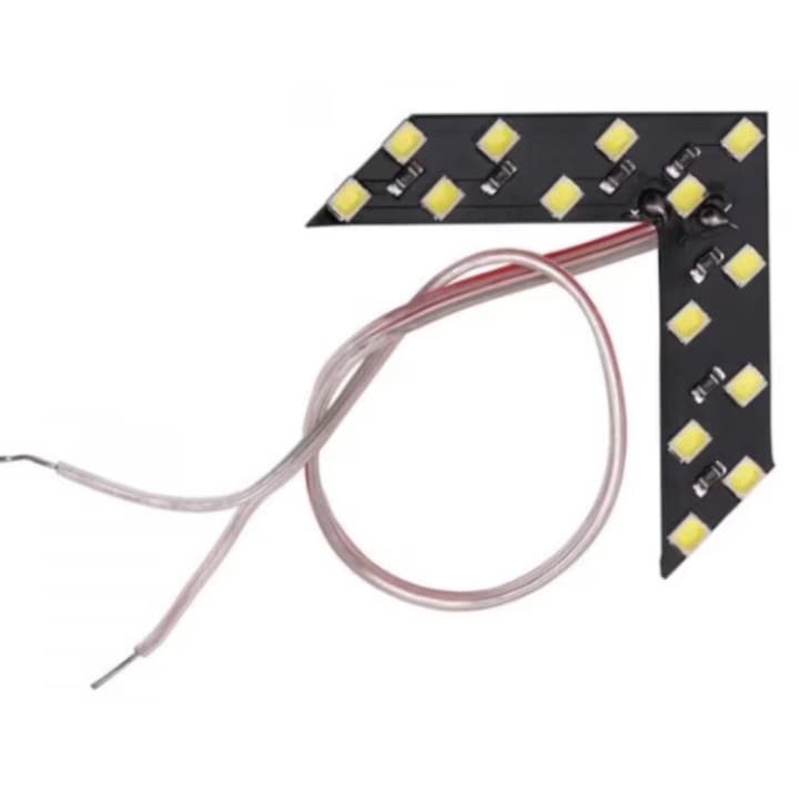 Set 2 Indicatoare semnalizare oglinda tip sageata LED Galben 12V tuning auto