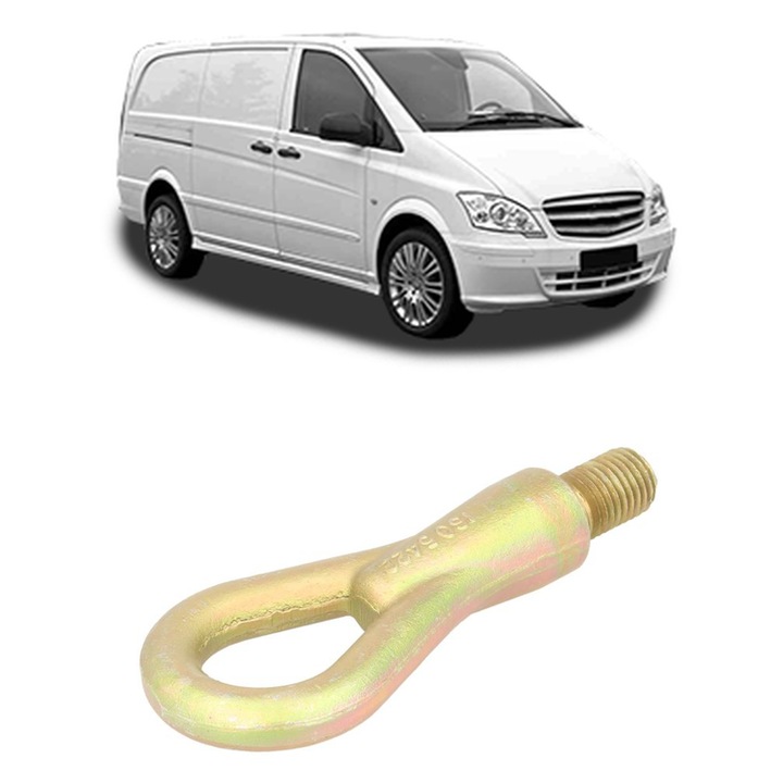 Carlig remorcare auto CRI-FLO pentru Mercedes-Benz Vito/Mixto Van W639, otel, auriu