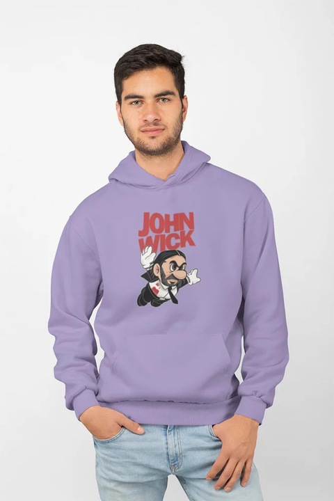 Унисекс суичър D&B MO00027 John Wick Lavender - размер XL