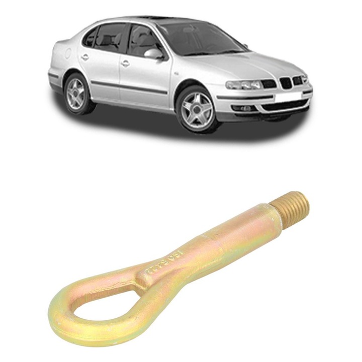 Cui carlig remorcare, tractare auto pentru SEAT TOLEDO II (1M2) 1999 - 2006, Otel, Cri-Flo, 4 Stickere