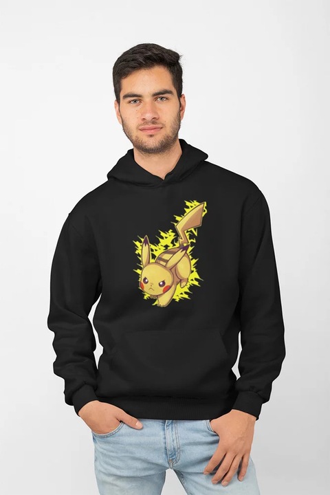 Hanorac unisex D&B MO00042 Pokemon Negru - Marimea XL