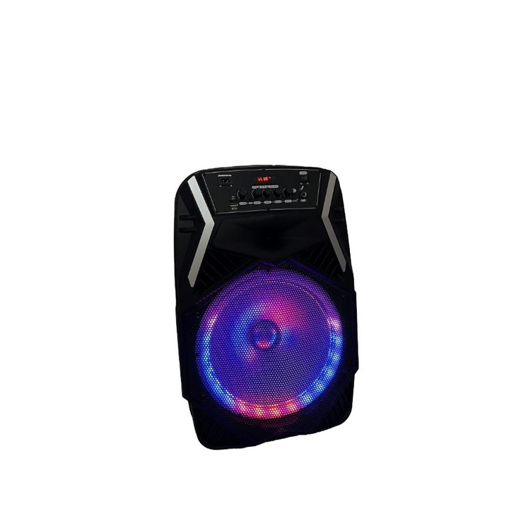 Boxă Activă WAINER SK01, 70W RMS, Microfon Bluetooth, Lumini RGB, 12", 36x30x55cm