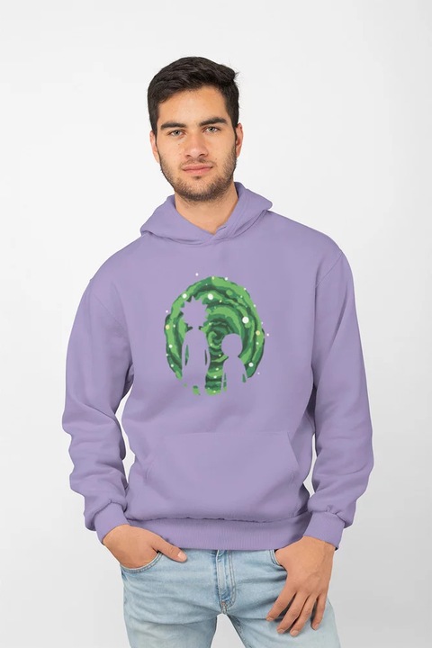 Унисекс суичър D&B MO00047 Рик и Морти Лавандула - Размер XL