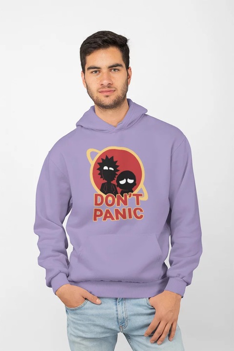 Hanorac unisex D&B MO00048 Rick And Morty Lavender - Marimea M