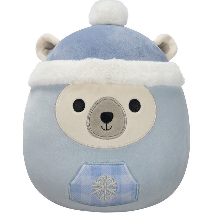 Плюшена играчка Squishmallows Xmas - Brooke the Polar Bear, 12 см