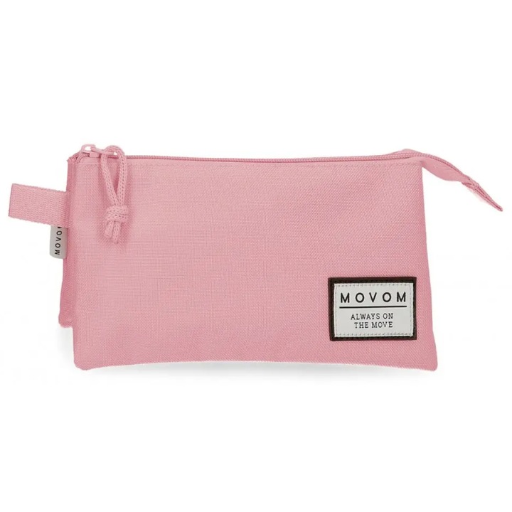 Несесер Movom Always on the move, 3 отделения, Розов, 22x12x5 см
