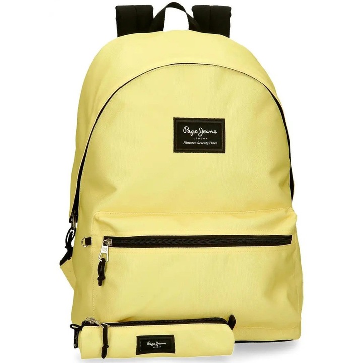 Раница Pepe Jeans Aris Colorful, Отделение за лаптоп, Несесер, Жълт, 31x44x17.5 см