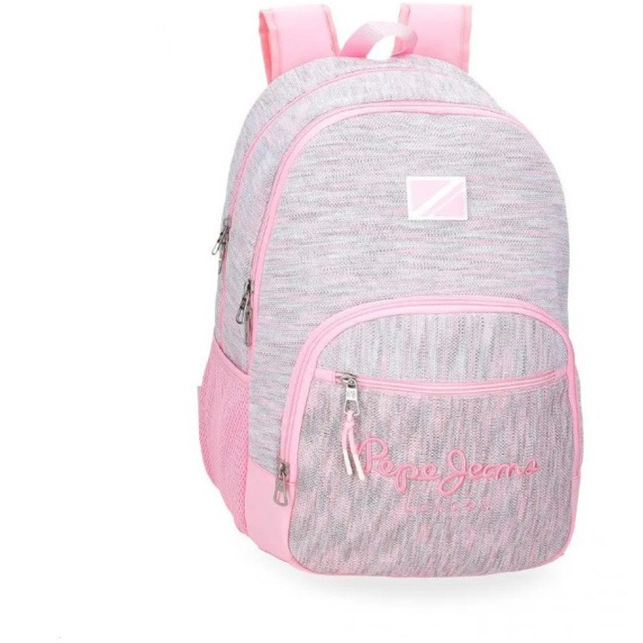 Ежедневна раница Pepe Jeans Miri, 2 отделения, Джоб за таблет, Розов, 32x44x22 см