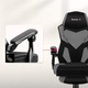Гейминг стол Huzaro Combat 3.1, подножка, дишащ материал, товароносимост до 150 кг, ергономични подлакътници, сив