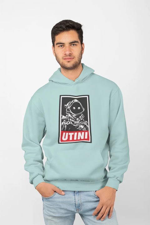 Унисекс суичър D&B MO00085 Utini, ментово зелен - размер 2XL