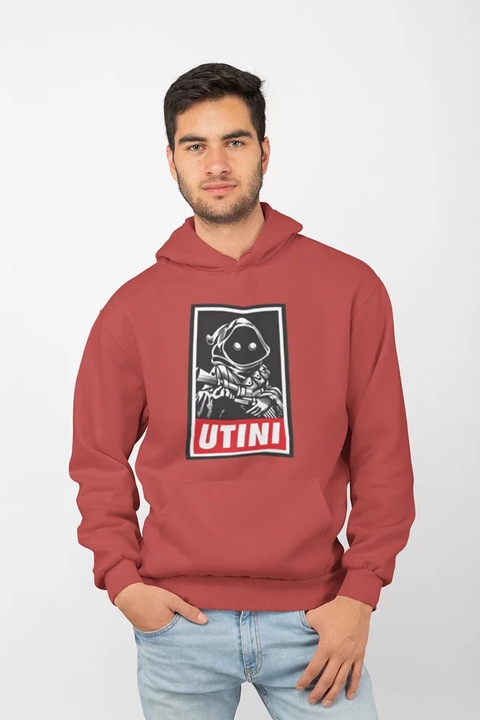 Унисекс суичър D&B MO00085 Utini, бледочервен - размер 2XL